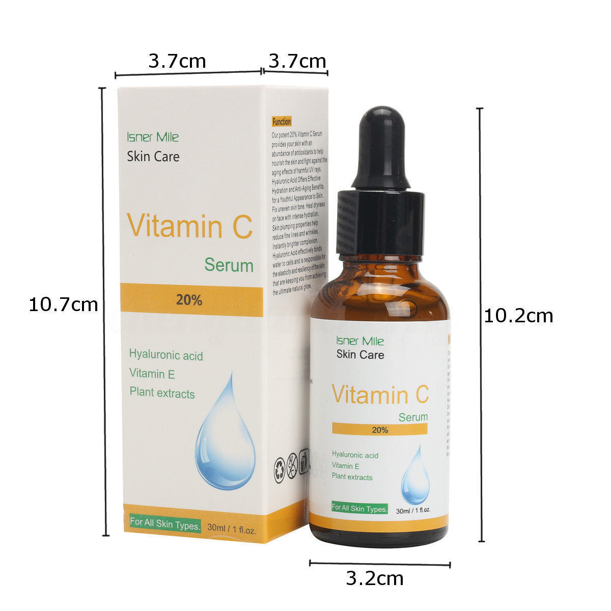 Isner Mile Vitamin C undiluted skin care products