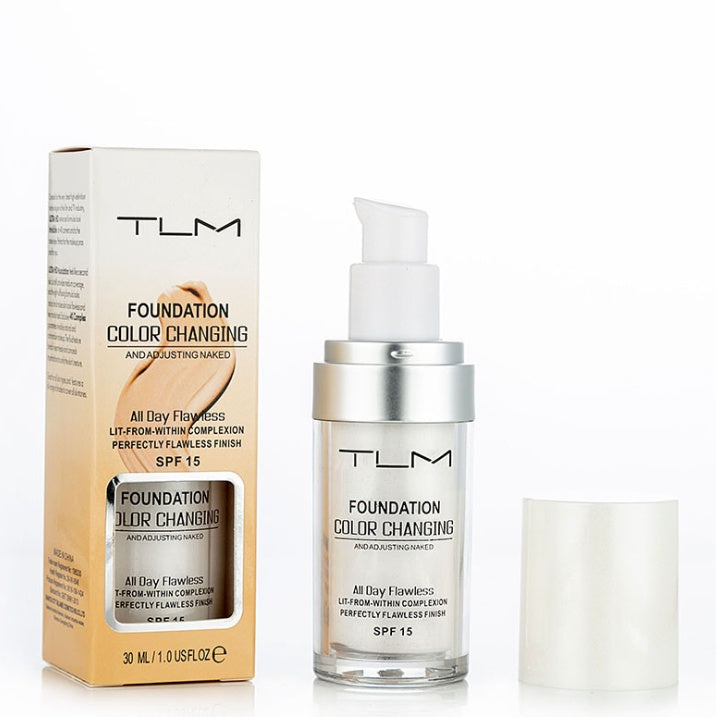 TLM Temperature Liquid Foundation Concealer Portable Natural Color  Makeup Foundation BB Concealer