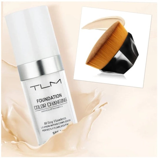 TLM Temperature Liquid Foundation Concealer Portable Natural Color  Makeup Foundation BB Concealer
