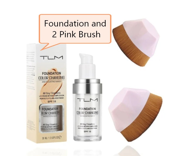 TLM Temperature Liquid Foundation Concealer Portable Natural Color  Makeup Foundation BB Concealer