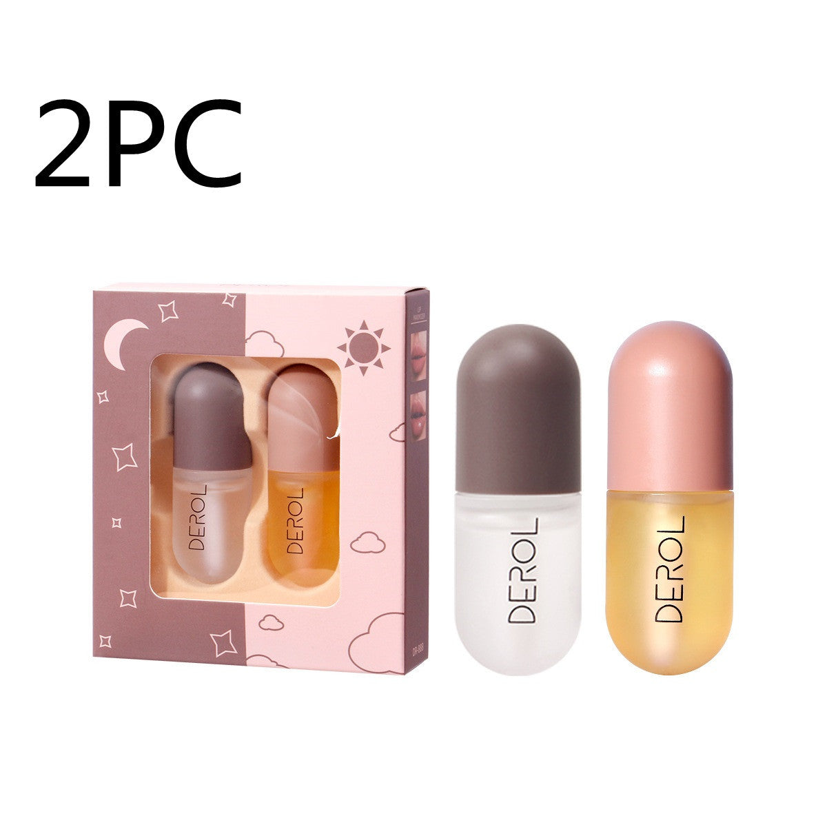 Derol Day Night Instant Volume Lip Plumper Oil Clear