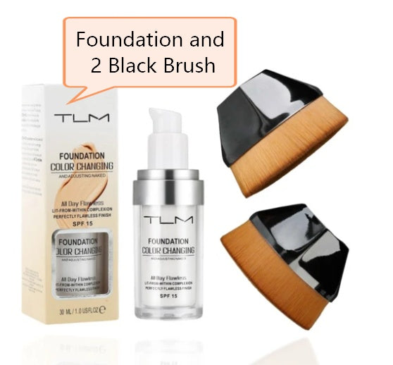 TLM Temperature Liquid Foundation Concealer Portable Natural Color  Makeup Foundation BB Concealer