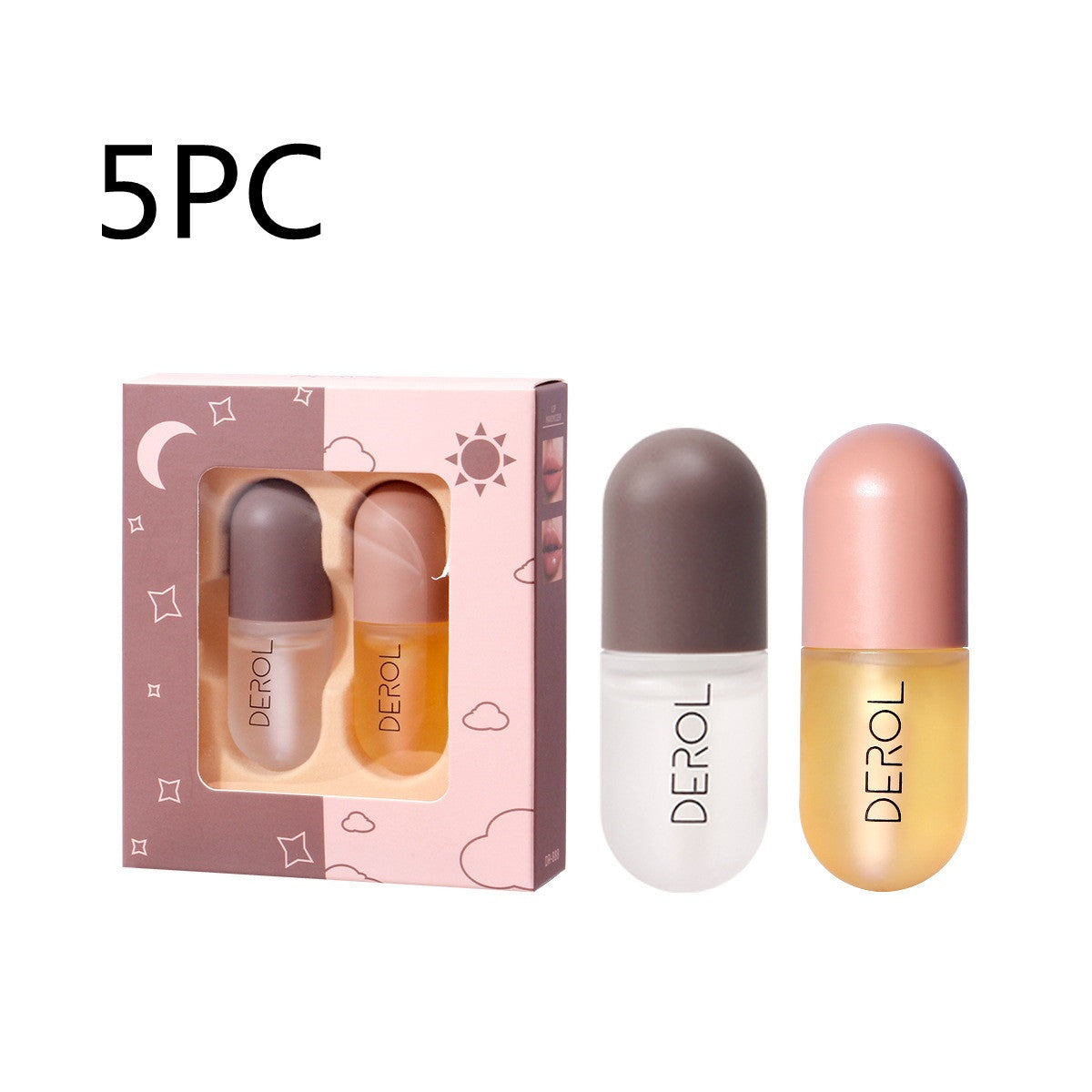 Derol Day Night Instant Volume Lip Plumper Oil Clear