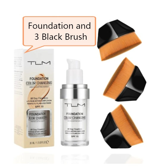 TLM Temperature Liquid Foundation Concealer Portable Natural Color  Makeup Foundation BB Concealer