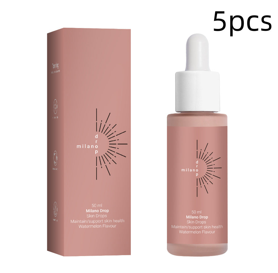 Milano Drop Tanning Face Serum Face Body Tanning Bed Outdoor Fine Line Repair Skin Serum Dark Bronzer Self Tanning Serum Drops