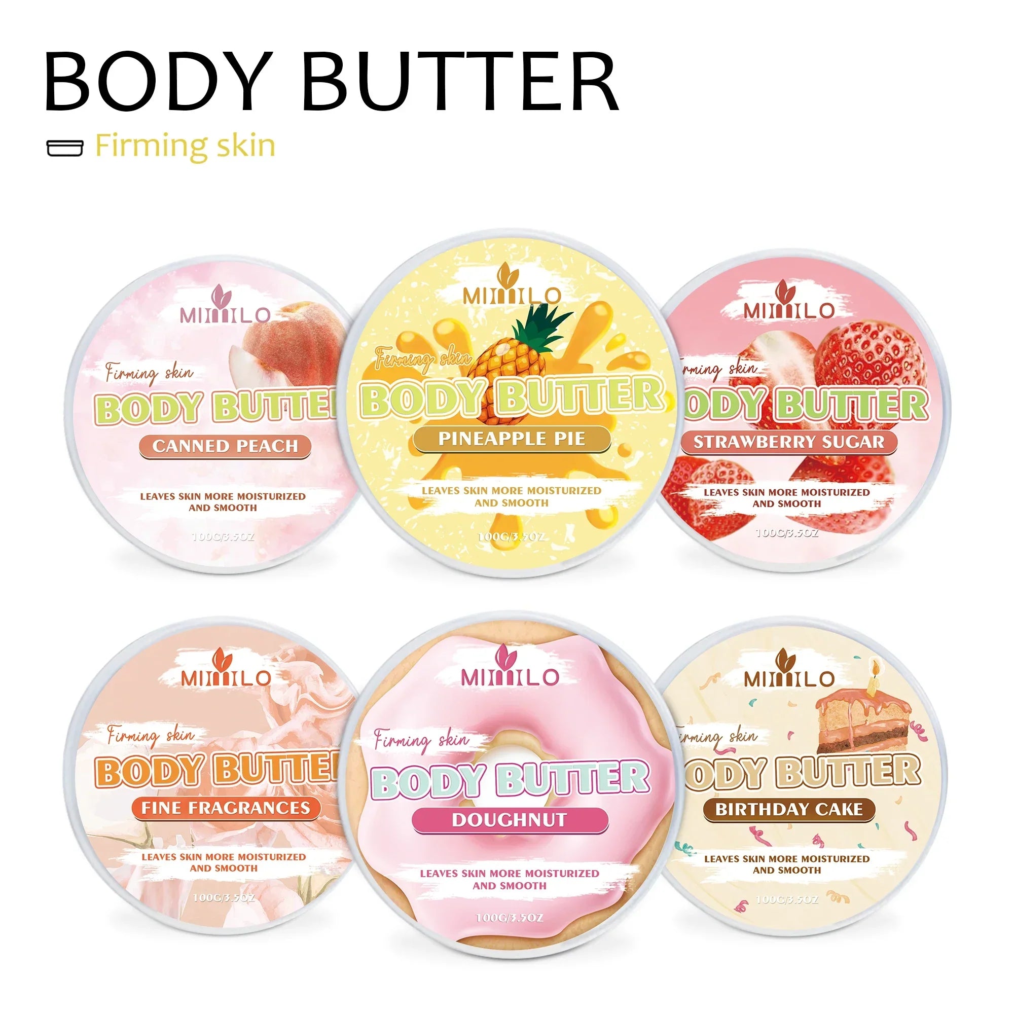 Moisturizing Body Glaze Cream 6 Sweet Flavors