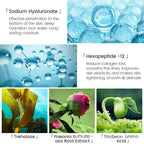 Vibrant Glamour Hyaluronic Acid Face Serum Anti-Aging Shrink Pore Whitening Moisturizing Face Cream Dry Skin Care